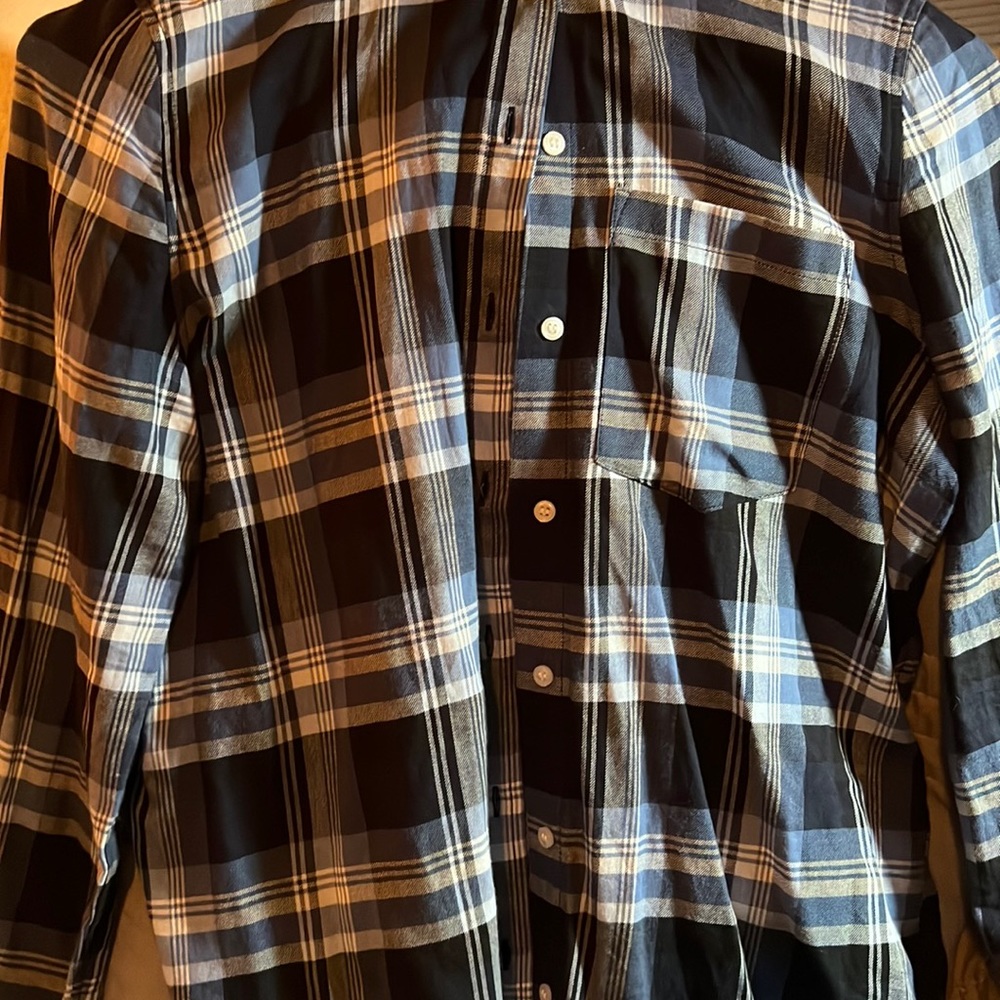 Blue Plaid Button down